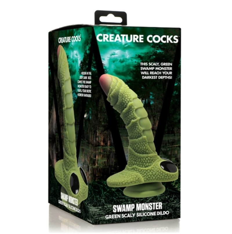 Creature Cock Swamp Monster Silicone Dildo-AH055
