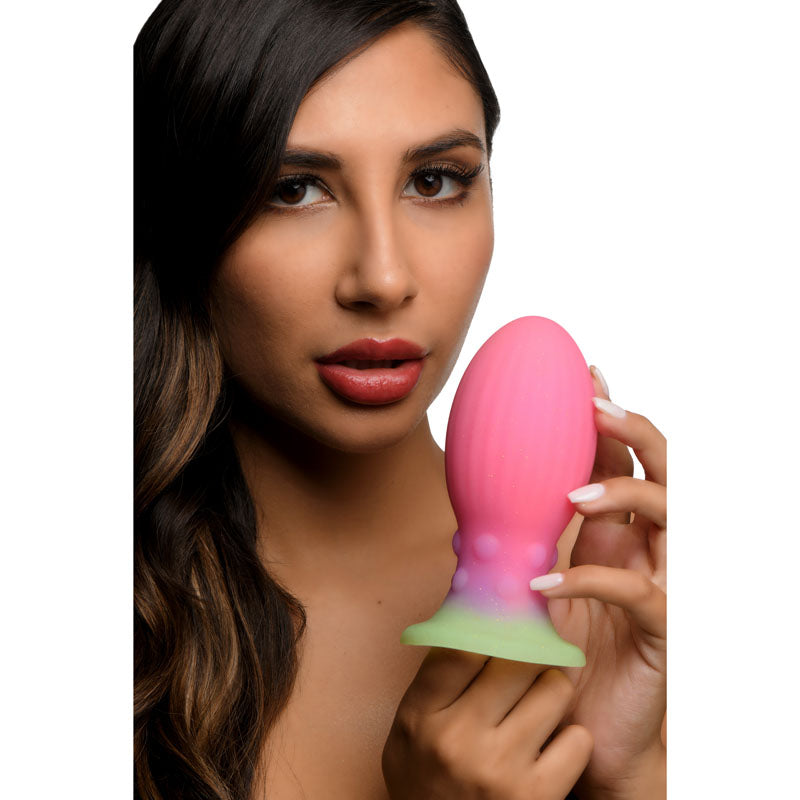 Creature Cocks Xeno Egg - Glow in Dark Pink 13.3 cm Large Fantasy Plug-AH067-LARGE