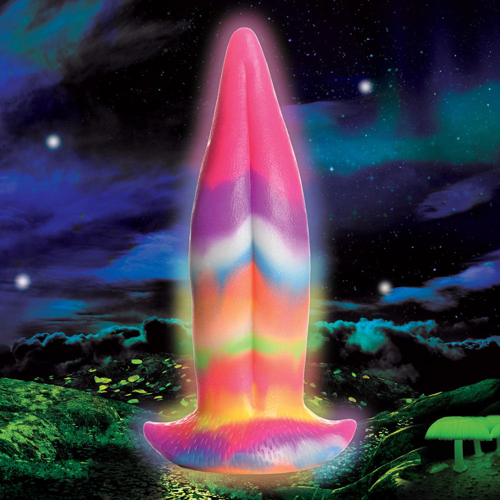 Creature Cocks Unicorn Kiss Silicone Dildo - Coloured 21.4 cm Fantasy Unicorn Tongue Dildo-AH100