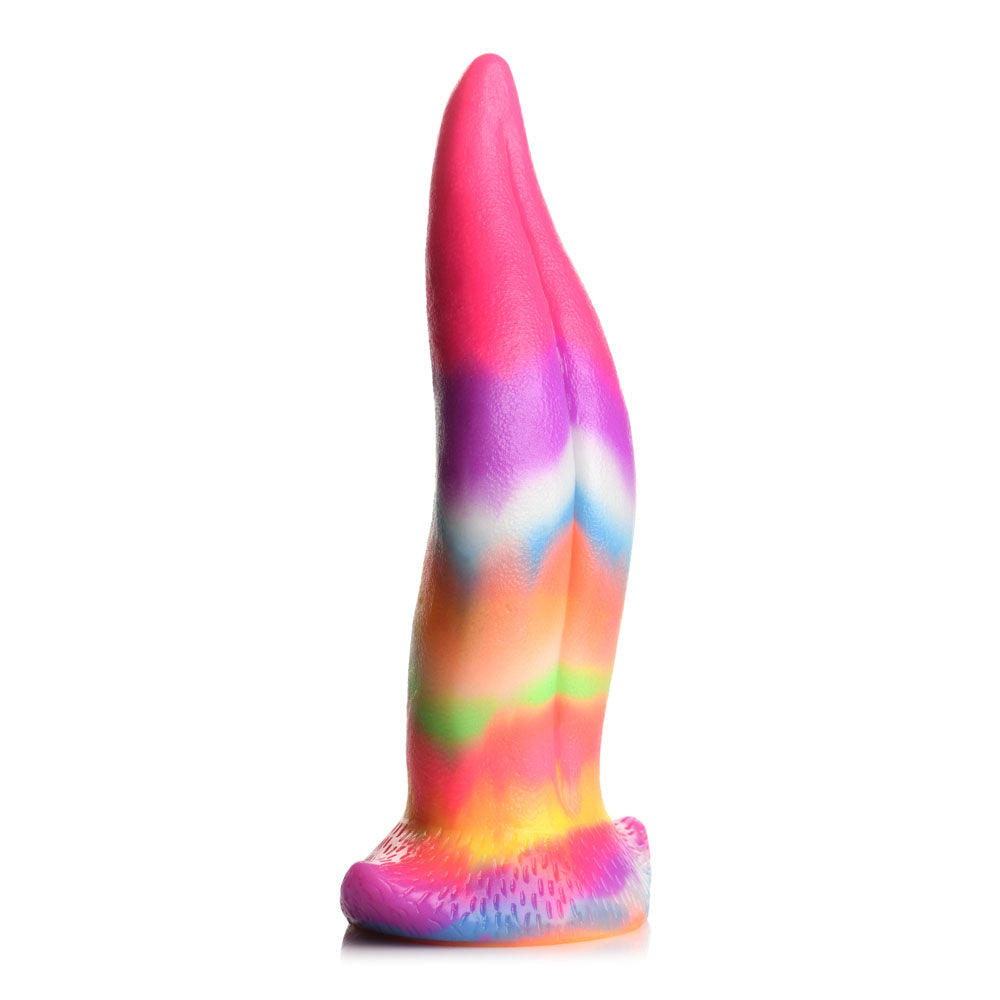 Creature Cocks Unicorn Kiss Silicone Dildo - Coloured 21.4 cm Fantasy Unicorn Tongue Dildo-AH100