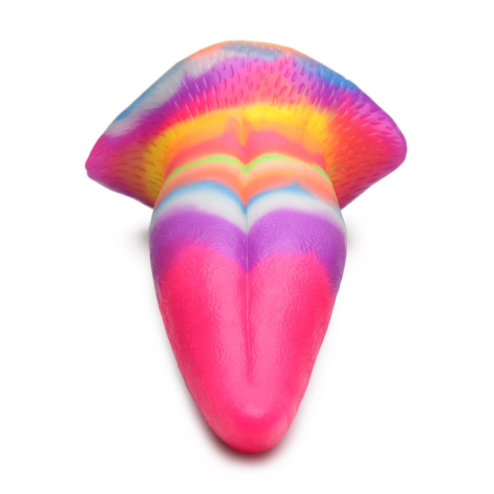 Creature Cocks Unicorn Kiss Silicone Dildo - Coloured 21.4 cm Fantasy Unicorn Tongue Dildo-AH100