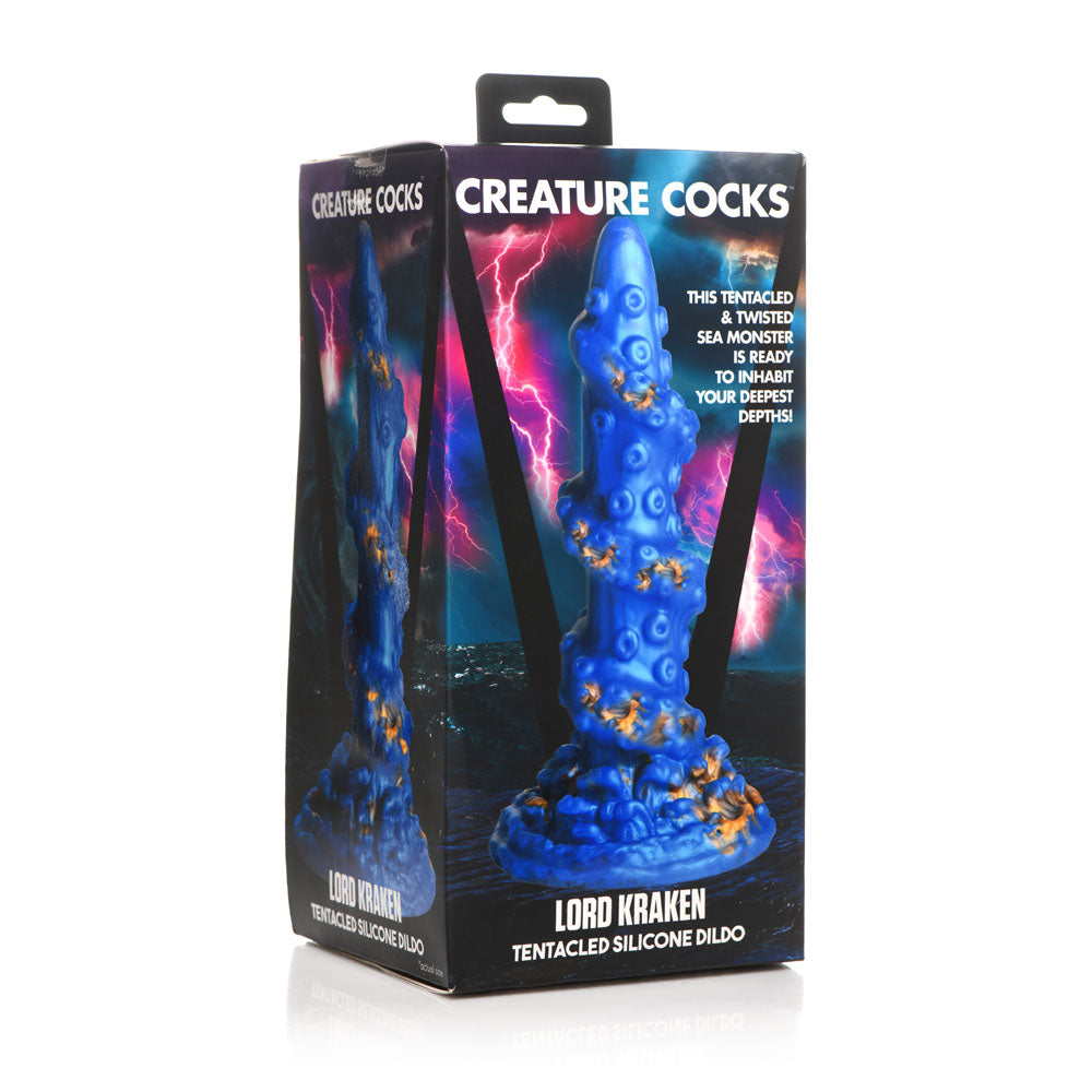 Creature Cocks Lord Kraken Dildo - Blue 21 cm Fantasy Tentacle Dildo-AH108