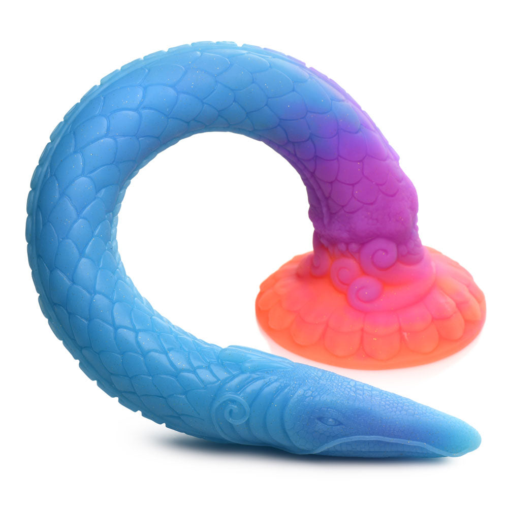 Creature Cocks Larva Silicone Dildo - Coloured 46 cm Fantasy Tentacle Dildo-AH149