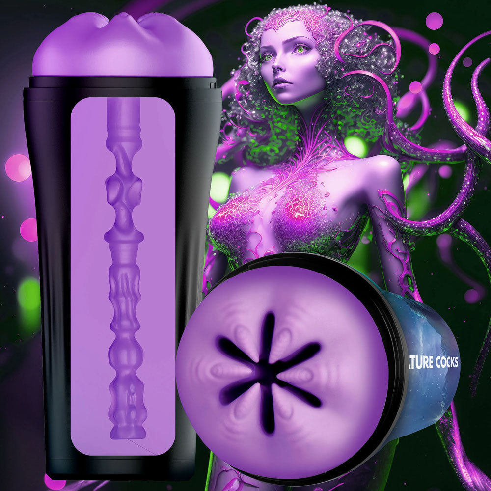 Creature Cocks Wormhole Alien Stroker - Purple Fantasy Stroker-AH240