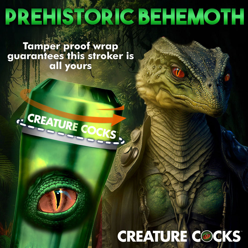 Creature Cocks Raptor Reptile Stroker - Green Fantasy Stroker-AH241