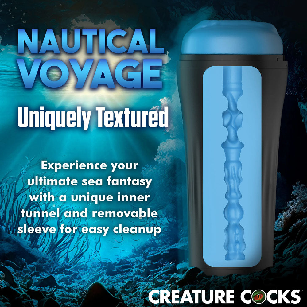 Creature Cocks Pussidon Sea Monster Stroker - Blue Fantasy Stroker-AH244