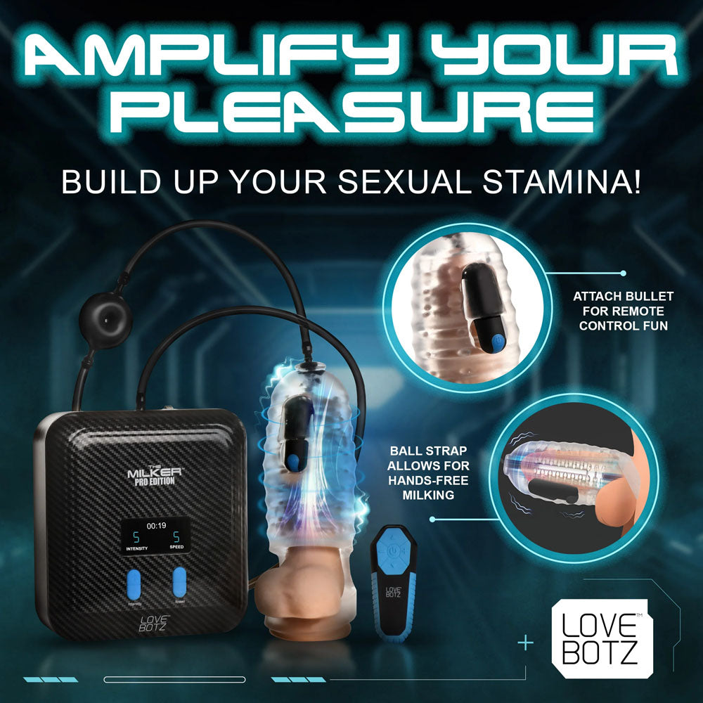 LoveBotz The Milker Stamina - Mains Powered Milking Masturbator-AH342