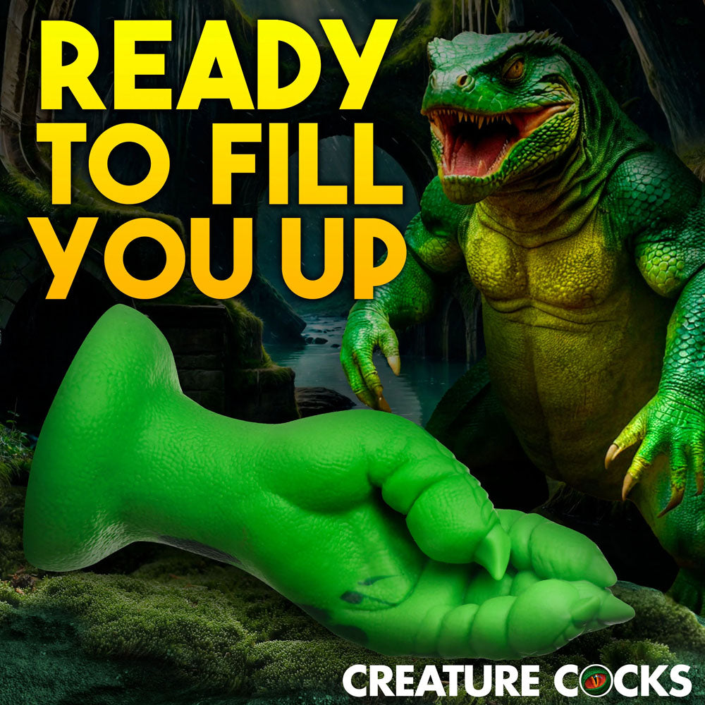 Creature Cocks Raptor Claw Fisting Silicone Dildo - Green 21.8 cm Claw Fantasy Dildo