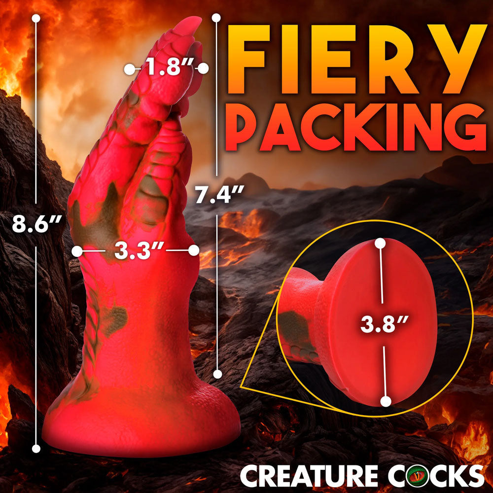 Creature Cocks Demon Claw Fisting Silicone Dildo - Red 21.8 cm Claw Fantasy Dildo