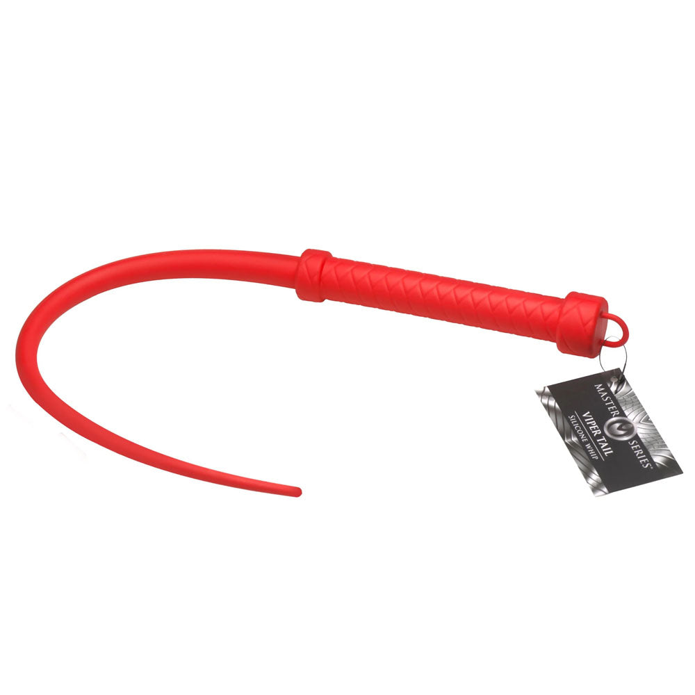 Master Series Viper Tail - Red - Red Silicone Whip-AH512-RED