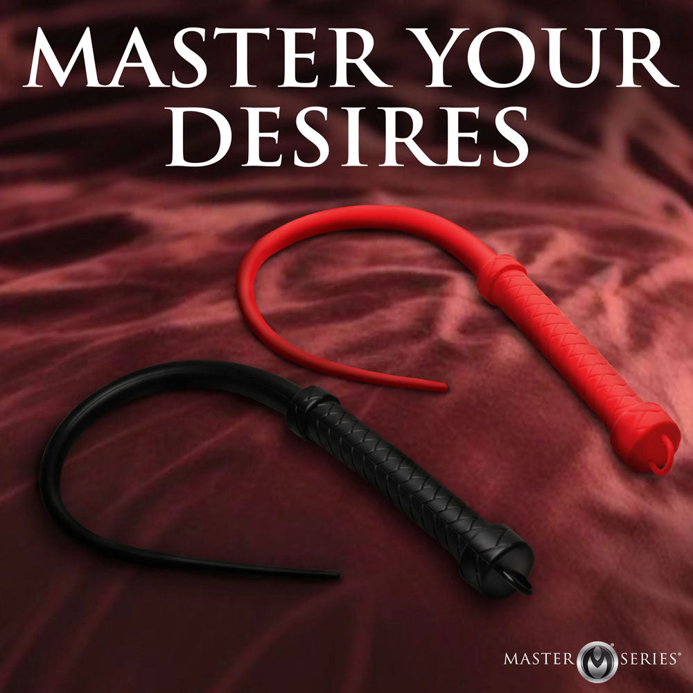 Master Series Viper Tail - Red - Red Silicone Whip-AH512-RED