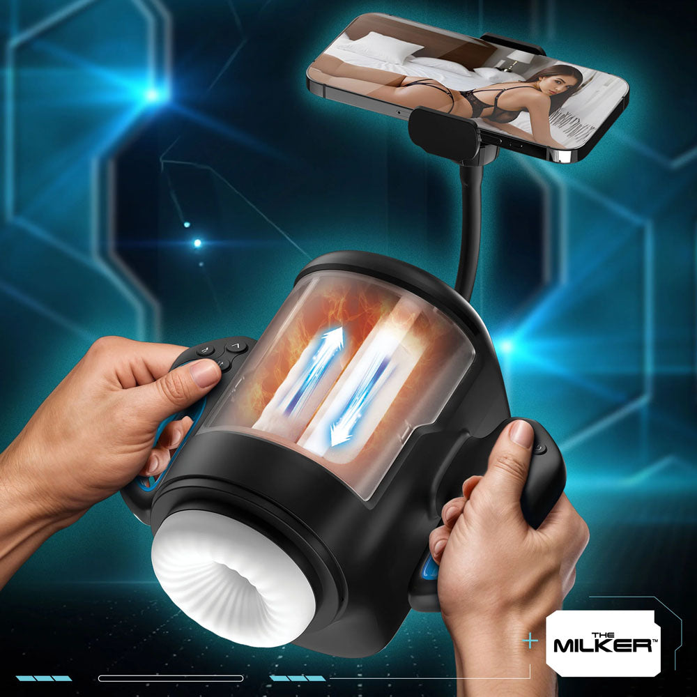 LoveBotz The Milker Cyber Milker - USB Rechargeable Male Masturbator-AH534