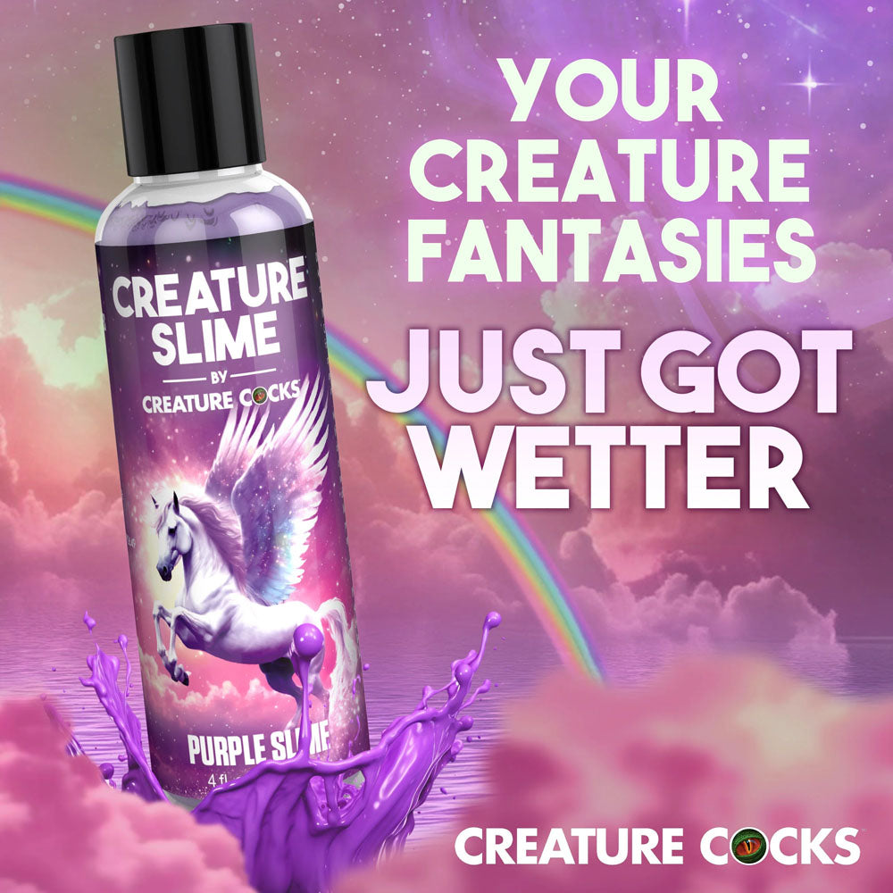 Creature Slime by Creature Cocks - Purple Slime - Purple Water Based Lubricant - 118 ml Bottle-AH587-4OZ