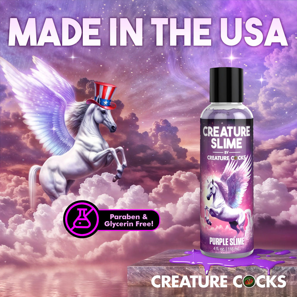 Creature Slime by Creature Cocks - Purple Slime - Purple Water Based Lubricant - 118 ml Bottle-AH587-4OZ