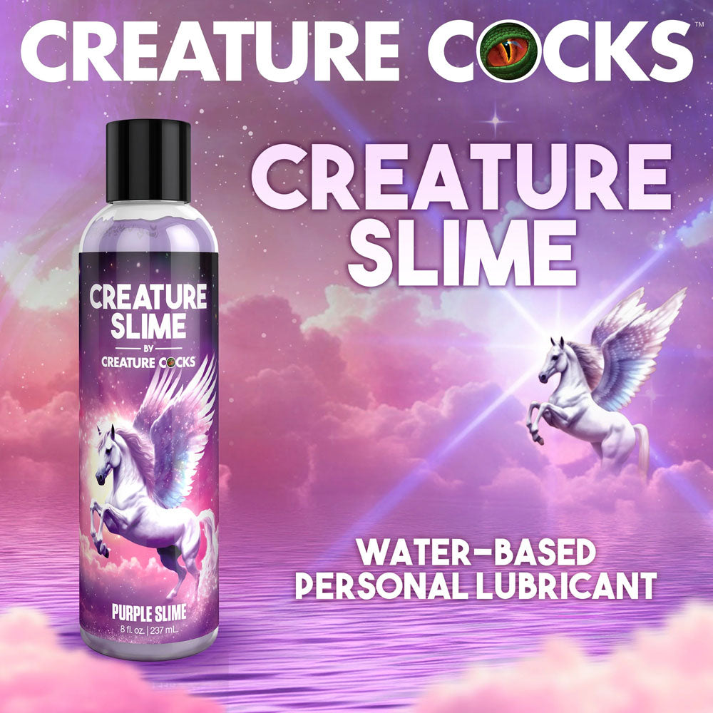 Creature Slime by Creature Cocks - Purple Slime - Purple Water Based Lubricant - 237 ml Bottle-AH587-8OZ