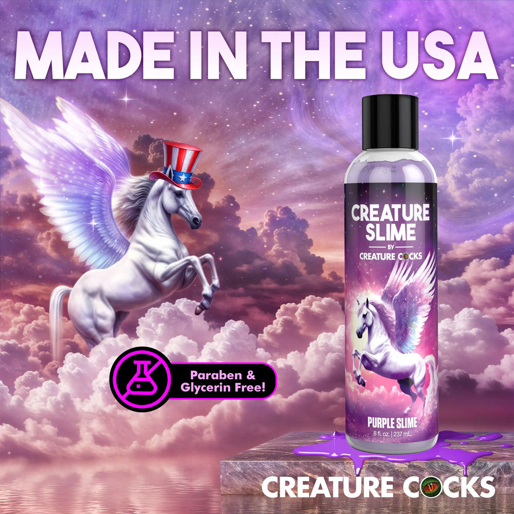 Creature Slime by Creature Cocks - Purple Slime - Purple Water Based Lubricant - 237 ml Bottle-AH587-8OZ