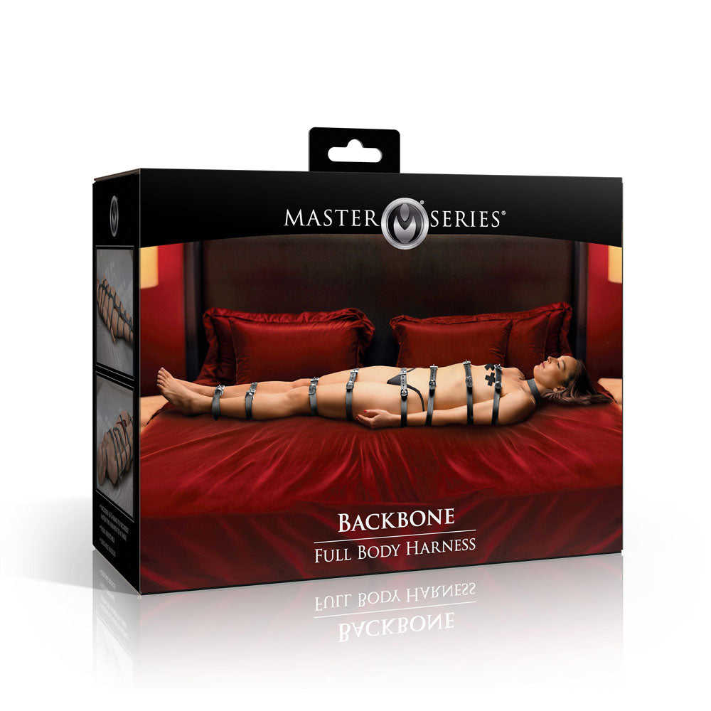 Master Series Backbone - Black Full Body Harness Restraints - AH739