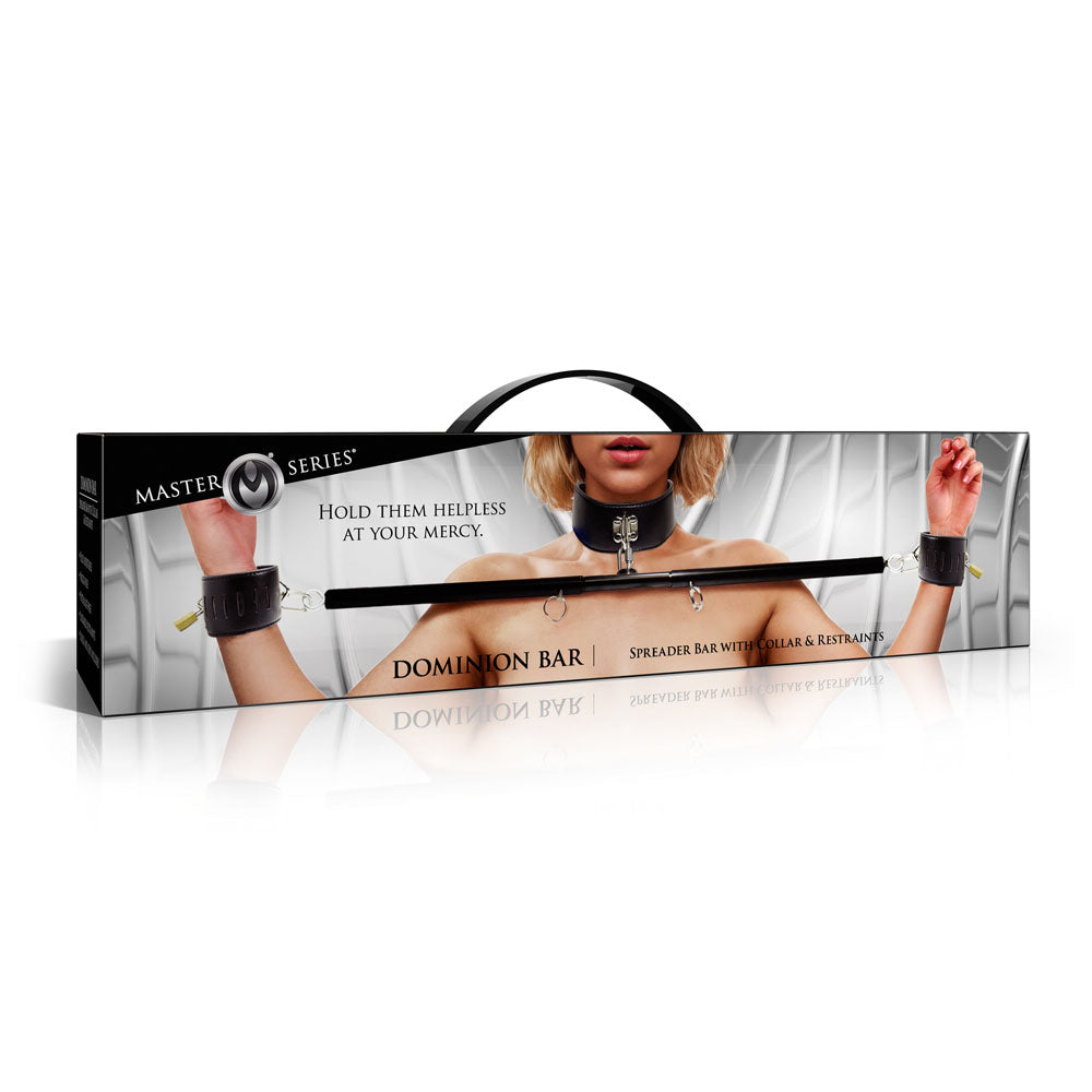 Master Series Dominion Bar - Black Adjustable Spreader Bar with Collar - AH900