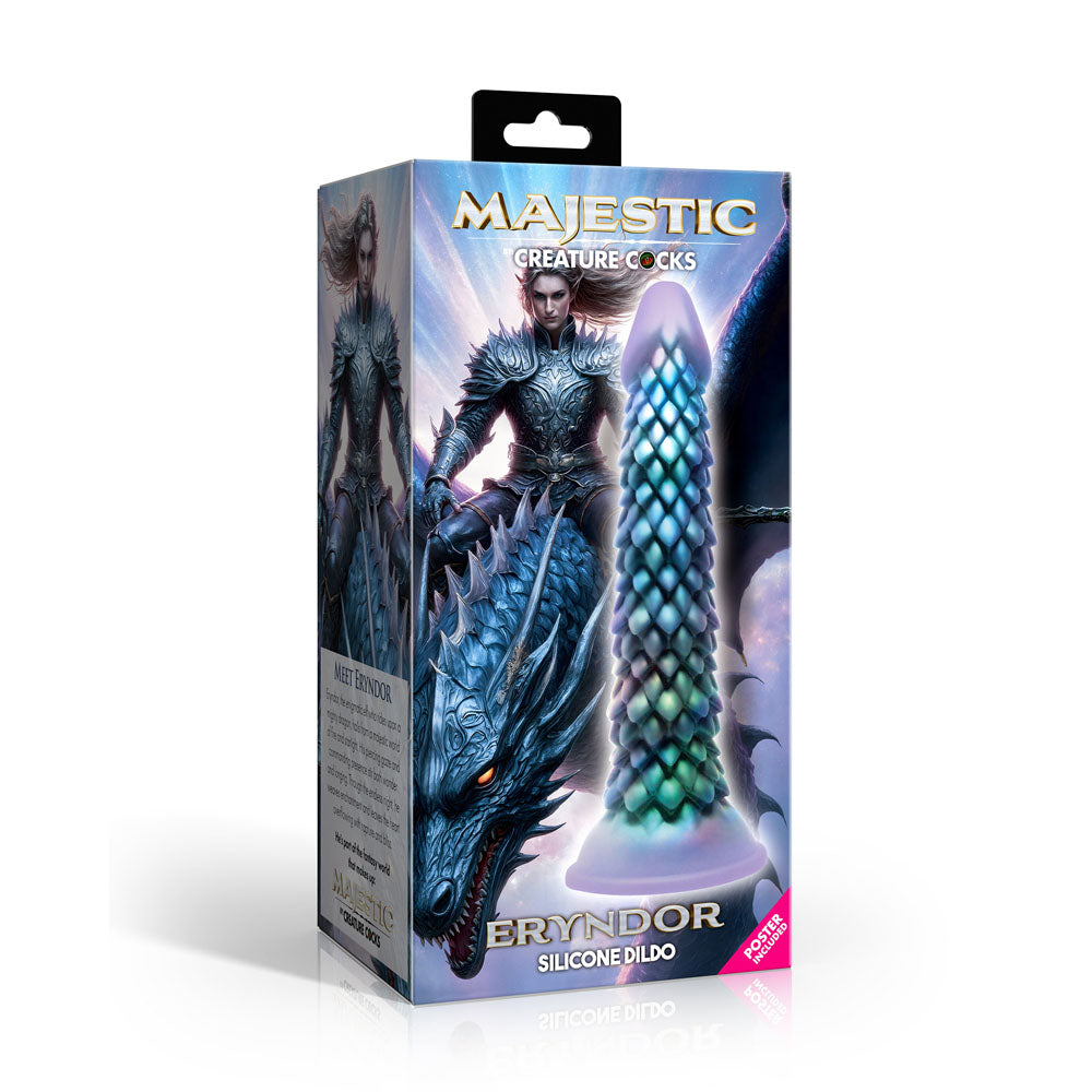 Majestic Eryndor - Opal 22.9 cm Fantasy Dragon Dildo - AH947