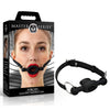 Master Series Forced - Black Silicone Feeding Mouth Gag - AH981