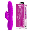 Party Up BOB Thrusting Vibe - Purple - Purple 25 cm USB Rechargeable Thrusting Rabbit Vibrator-BI-014863-PU