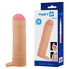 Party Up OWEN 1 Inch Extender Sleeve - Flesh 1 Inch Penis Extender Sleeve with Ball Strap-BI-026253-PU