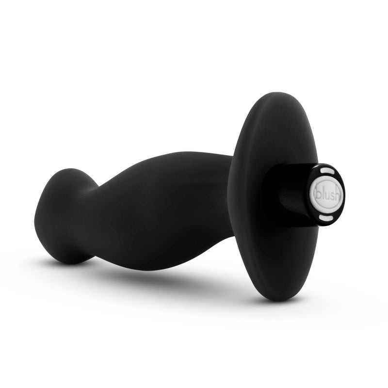 Anal Adventures Platinum Vibrating Prostate Massager 02 - Black 10.8 cm USB Rechargeable Prostate Massager-BL-11625