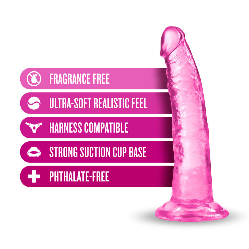 B Yours Plus Lust N Thrust - Pink - Pink 19 cm (7.5) Dong-BL-12700