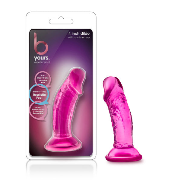 B Yours - Sweet n Small 4 Dildo - Pink 10 cm Dong-BL-13620