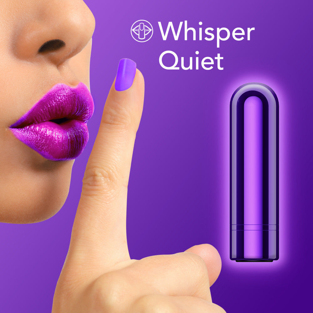 Kool Vibes - Rechargeable Mini Bullet - Grape - Purple 6.4 cm USB Rechargeable Bullet-BL-14301