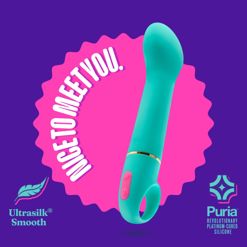 Aria Flirty AF - Teal 16.5 cm Vibrator-BL-21922