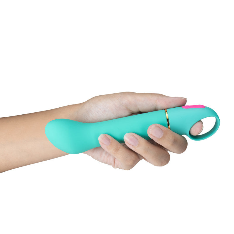 Aria Flirty AF - Teal 16.5 cm Vibrator-BL-21922