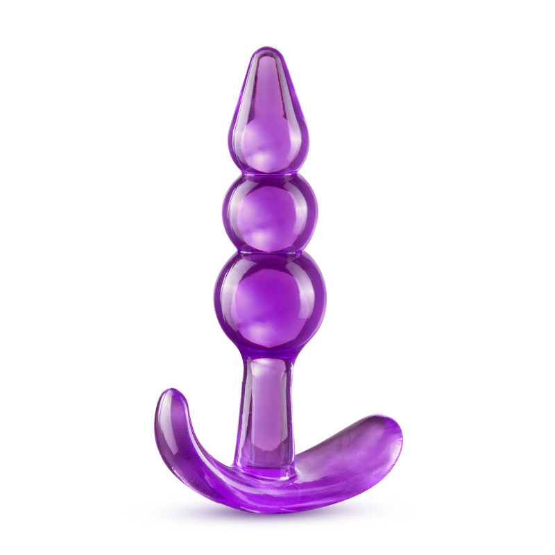 B Yours Triple Bead Anal Plug - Purple 9.5 cm Butt Plug-BL-24411