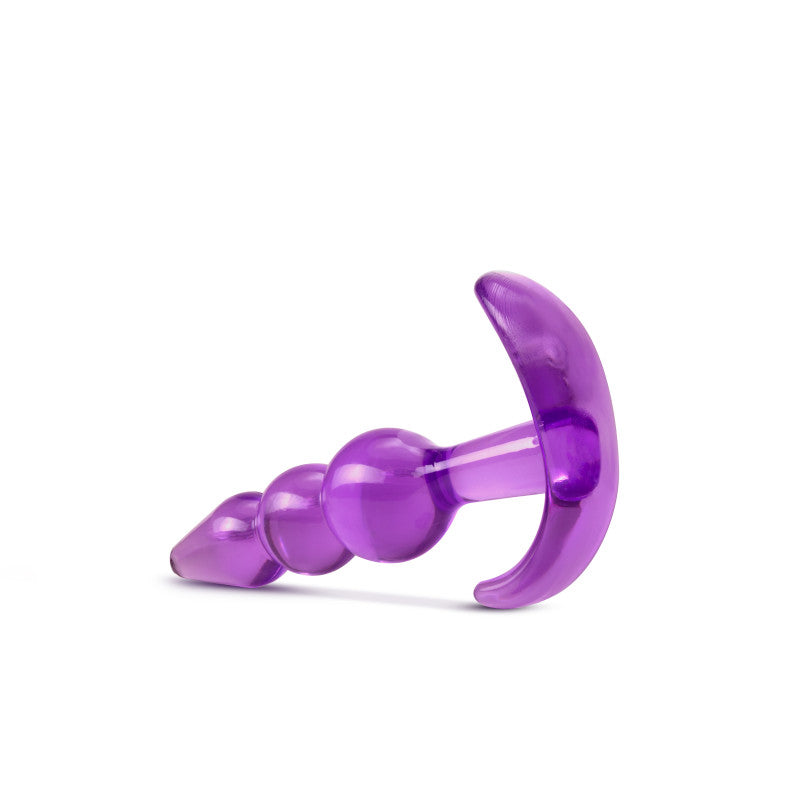 B Yours Triple Bead Anal Plug - Purple 9.5 cm Butt Plug-BL-24411