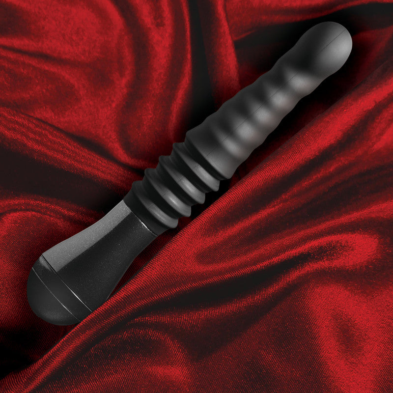 Temptasia Lazarus Thrusting Dildo - Black 25.4 cm USB Rechargeable Thrusting Dildo-BL-29985