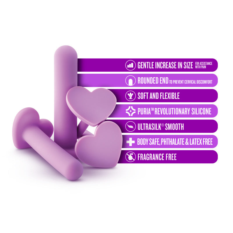 Wellness - Dilator Kit - Purple Vaginal Dilators - Set of 4 Sizes-BL-444111