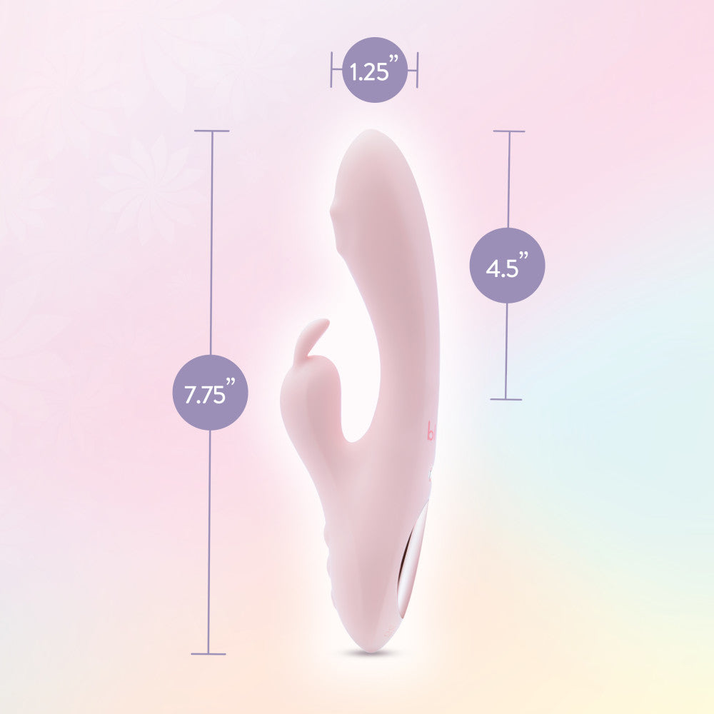 Play With Me - Fairy Flutter - Pink 19.7 cm USB Rechargeable Rabbit Vibrator-BL-44600