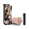 M for Men - Skye - Flesh Vibrating Mouth Stroker-BL-73523