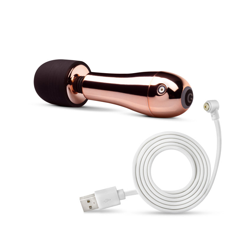 Lush Chloe - Rose Gold USB Rechargeable Mini Massager Wand-BL-76123