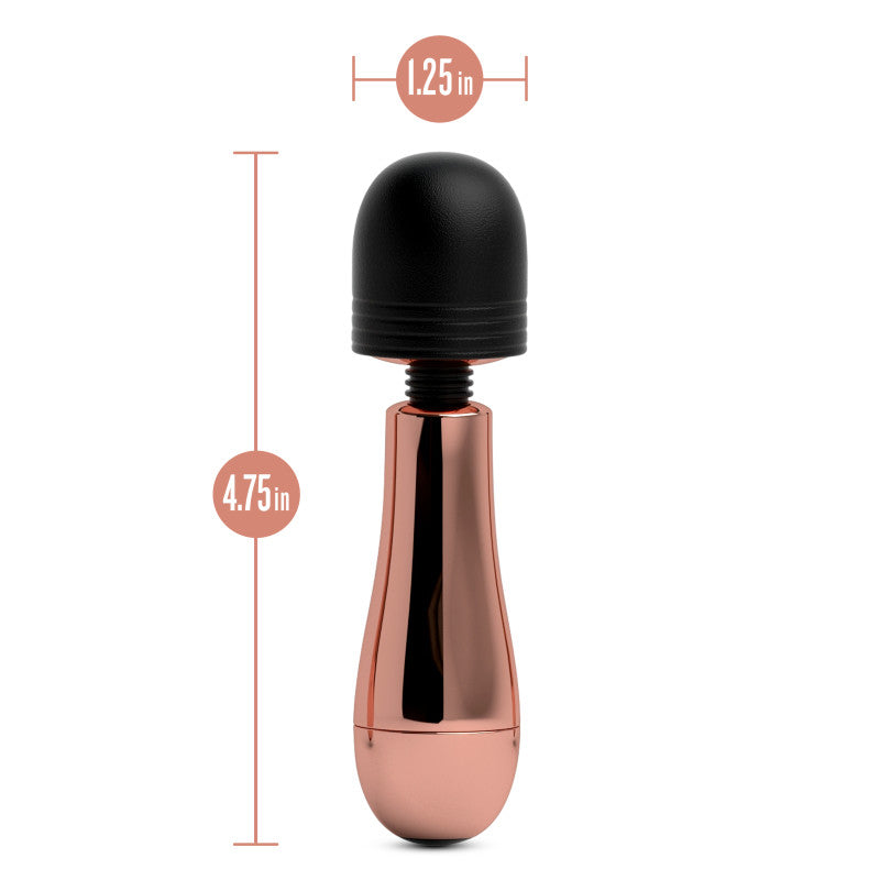 Lush Chloe - Rose Gold USB Rechargeable Mini Massager Wand-BL-76123