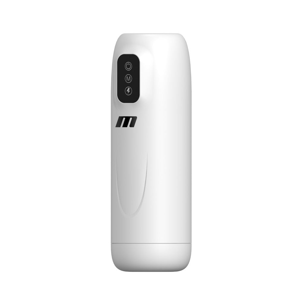 M For Men Robo-Bator - White USB Rechargeable Vibrating Auto Stroker