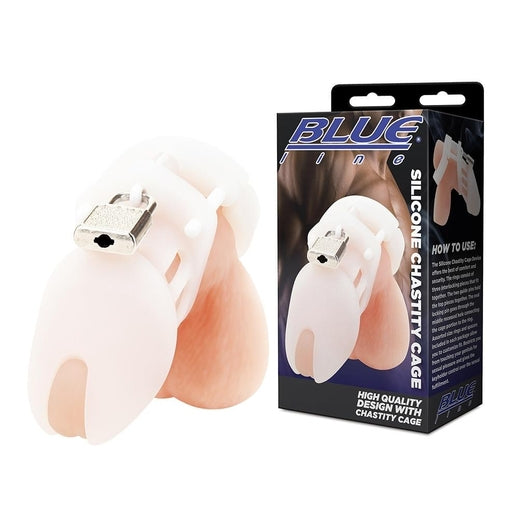 Blue Line Silicone Chastity Cage-BLM5012