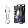 Blue Line 2.5" STAINLESS STEEL METAL TAPERED BUTT PLUG WITH LOOP HARDWARE