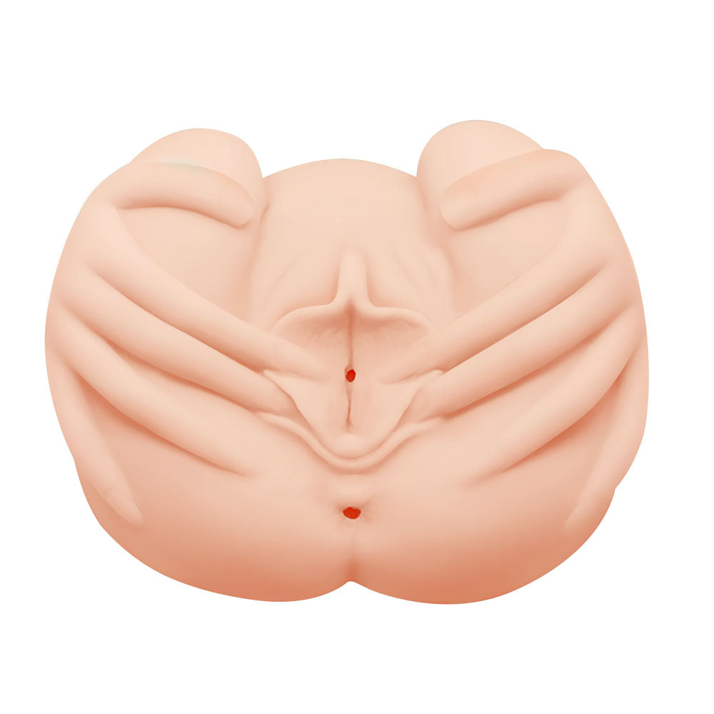 CRAZY BULL Vibrating Spread Torso - Flesh Vibrating Spread Torso Masturbator - BM-009022Z-1