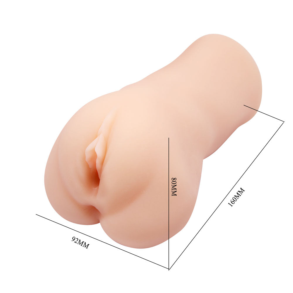 CRAZY BULL NADYA Vibrating Vagina Stroker - Flesh Vibrating Vagina Stroker - BM-009227Z