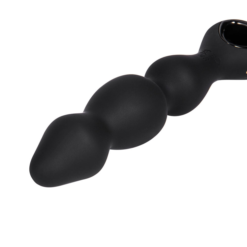 Maia HUDSON - Black 19 cm USB Rechargeable Anal Vibrator with Wireless Remote-BO-24-005