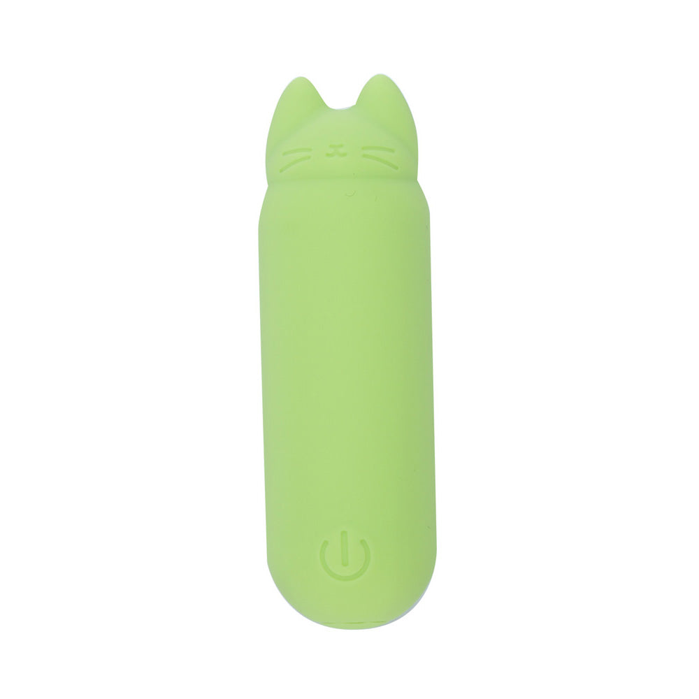 Maia ALLIE - Green 7.6 cm USB Rechargeable Vibrating Bullet - BO-25-28