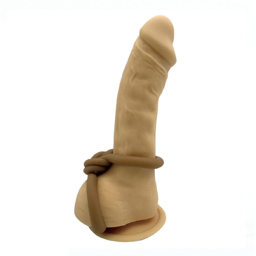 Maia COOPER - Chocolate - Chocolate Brown Cock & Balls Rings - BO-26-03-CHOC