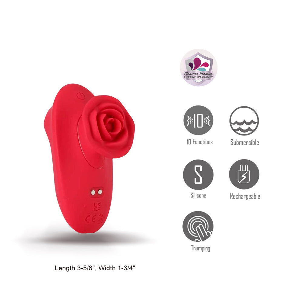 Maia SOLA - Red USB Rechargeable Thumping Finger Stimulator - BO-26-05
