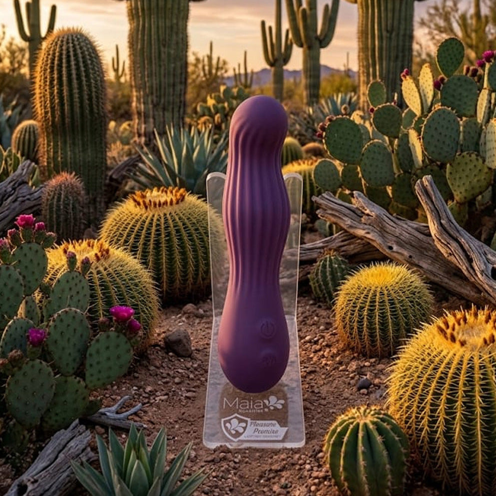 Maia MESA - Purple 15.2 cm USB Rechargeable Vibrator - BO-26-10